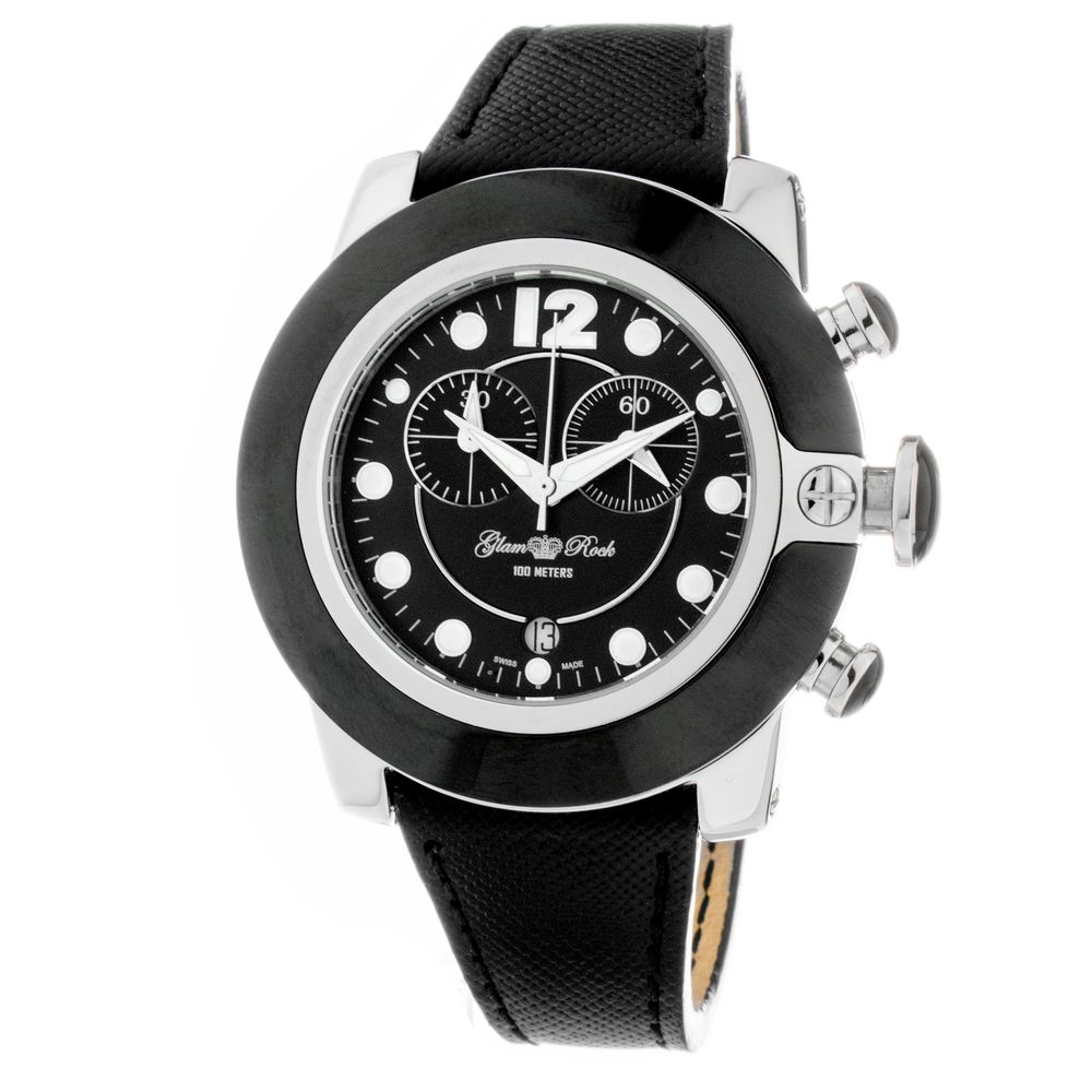 GLAM ROCK Black Dress Watches for Women