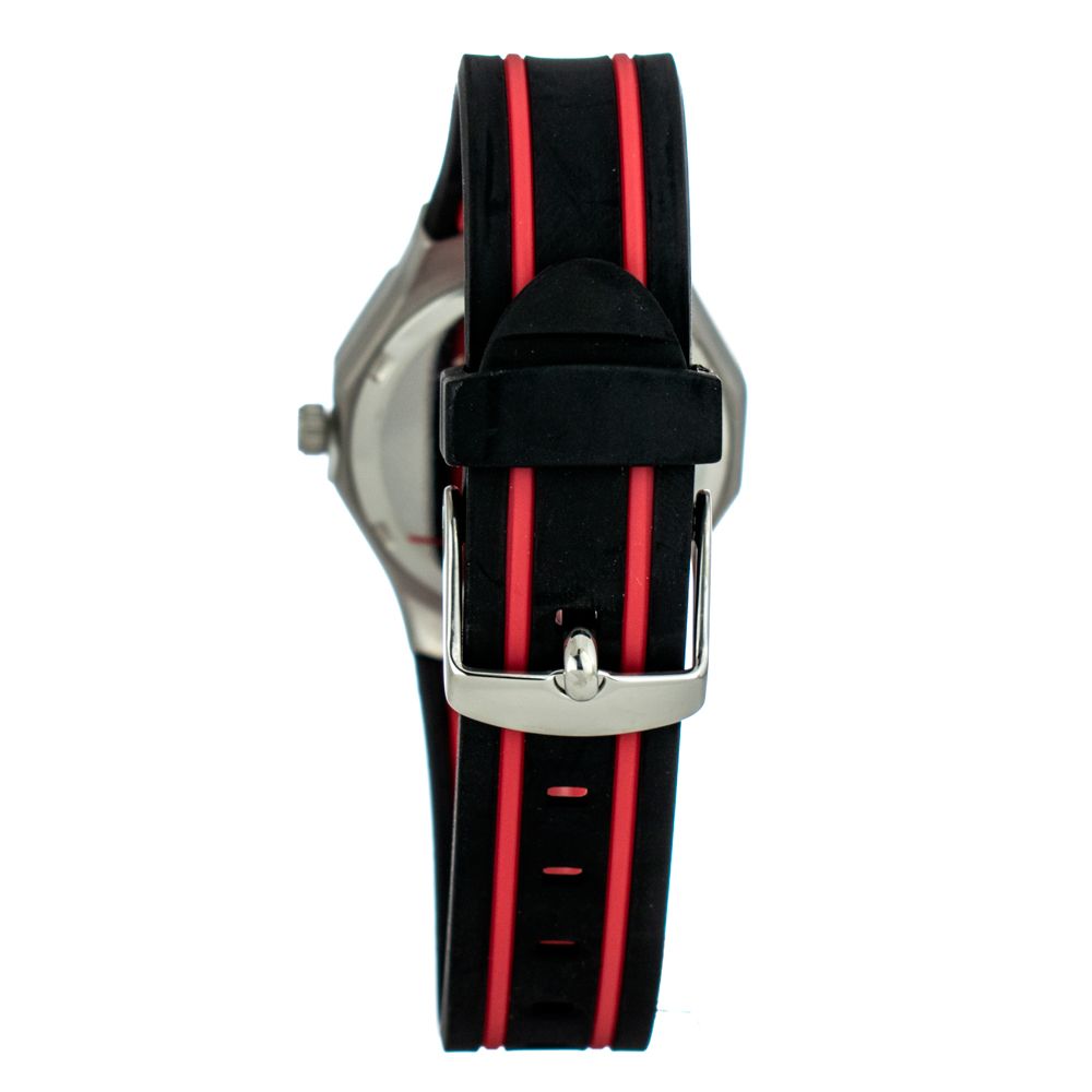 Montre de sport en caoutchouc noir JUSTINA