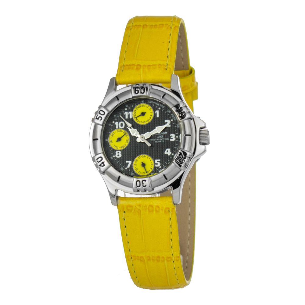Montre bracelet Justina en cuir bicolore