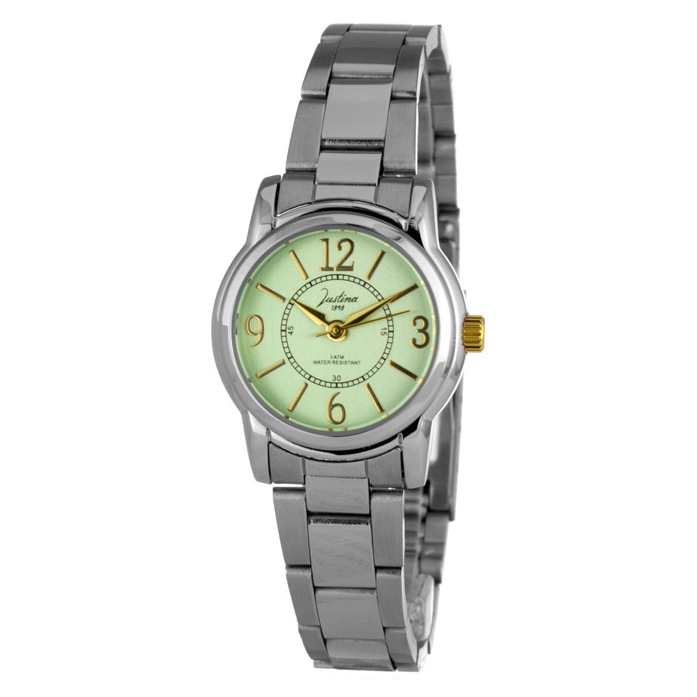 JUSTINA Silver Dress Watches for Women