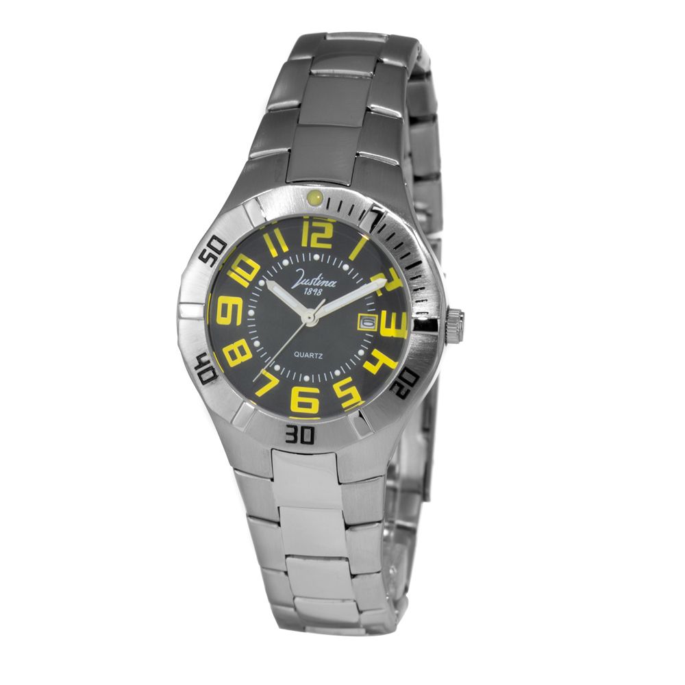 JUSTINA Silver Dress Watches for Women