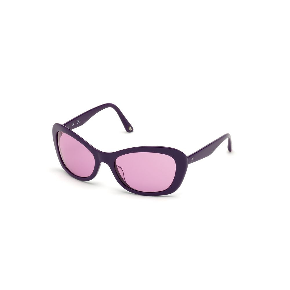 Lunettes de soleil en plastique violettes WEB EYEWEAR