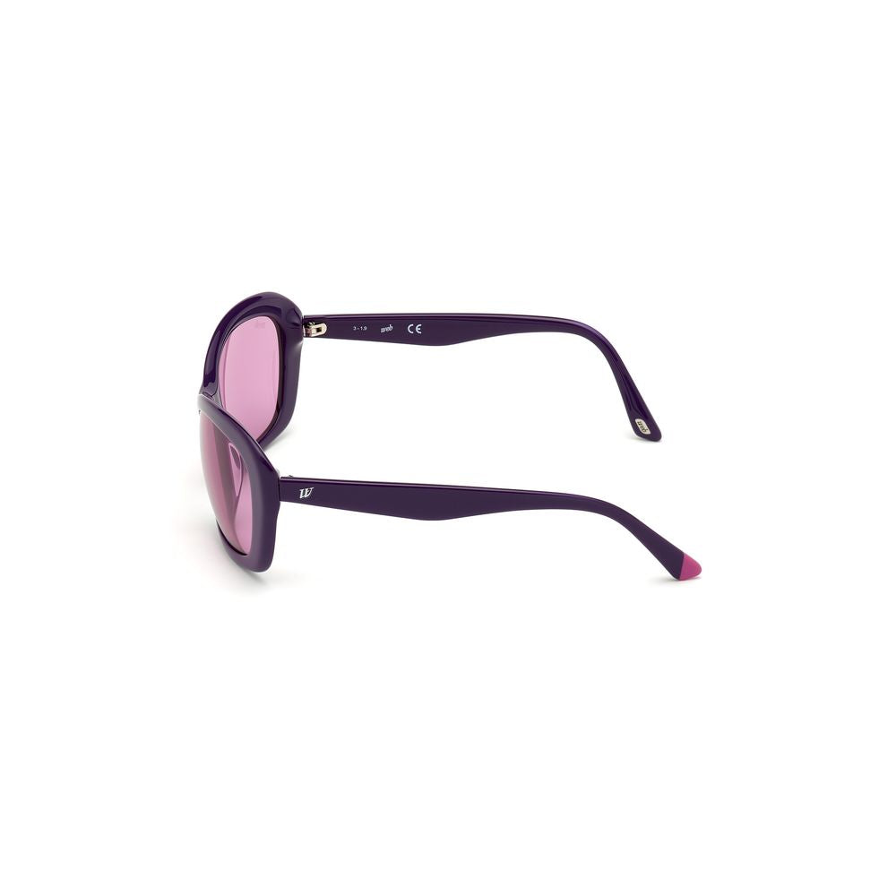 Lunettes de soleil en plastique violettes WEB EYEWEAR