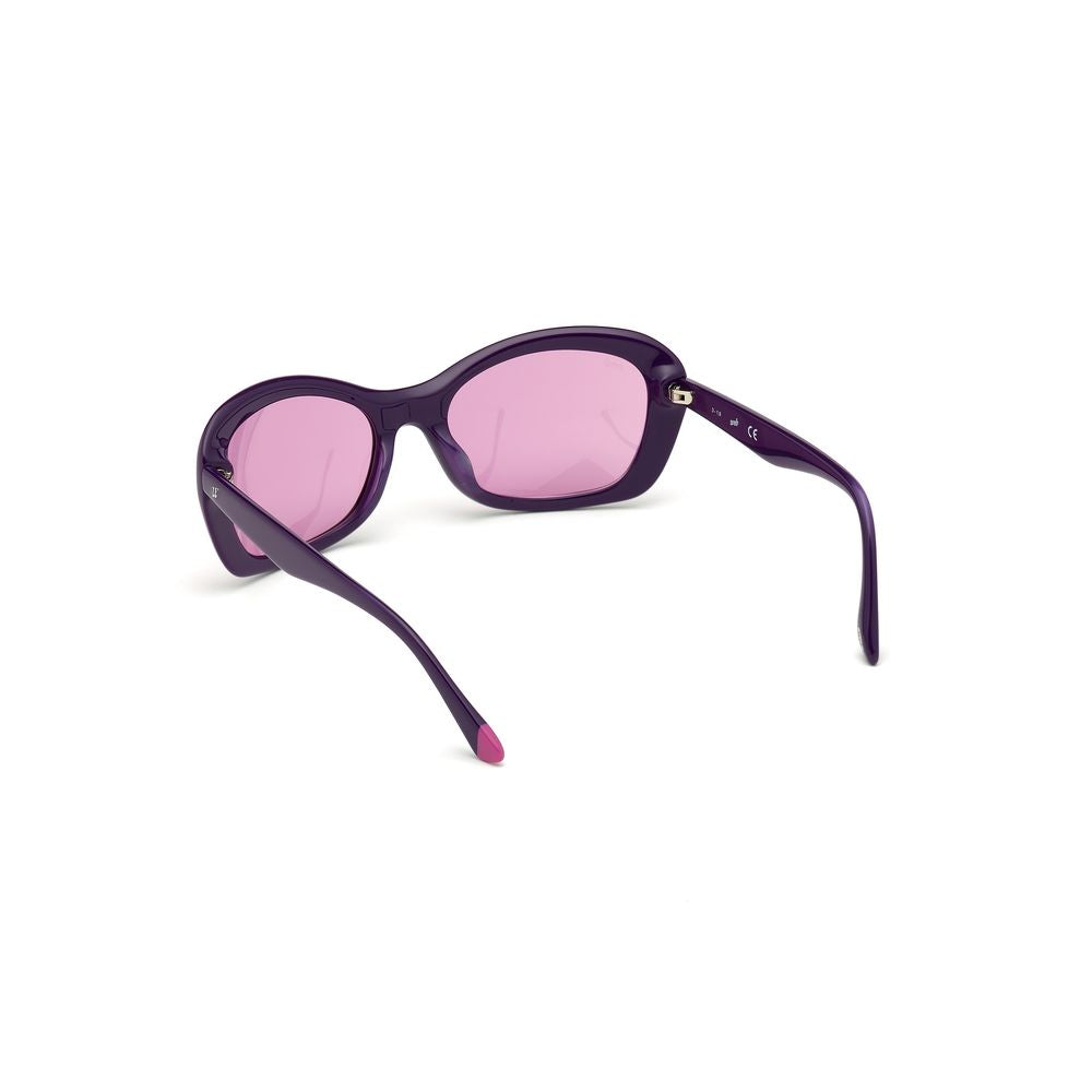 Lunettes de soleil en plastique violettes WEB EYEWEAR