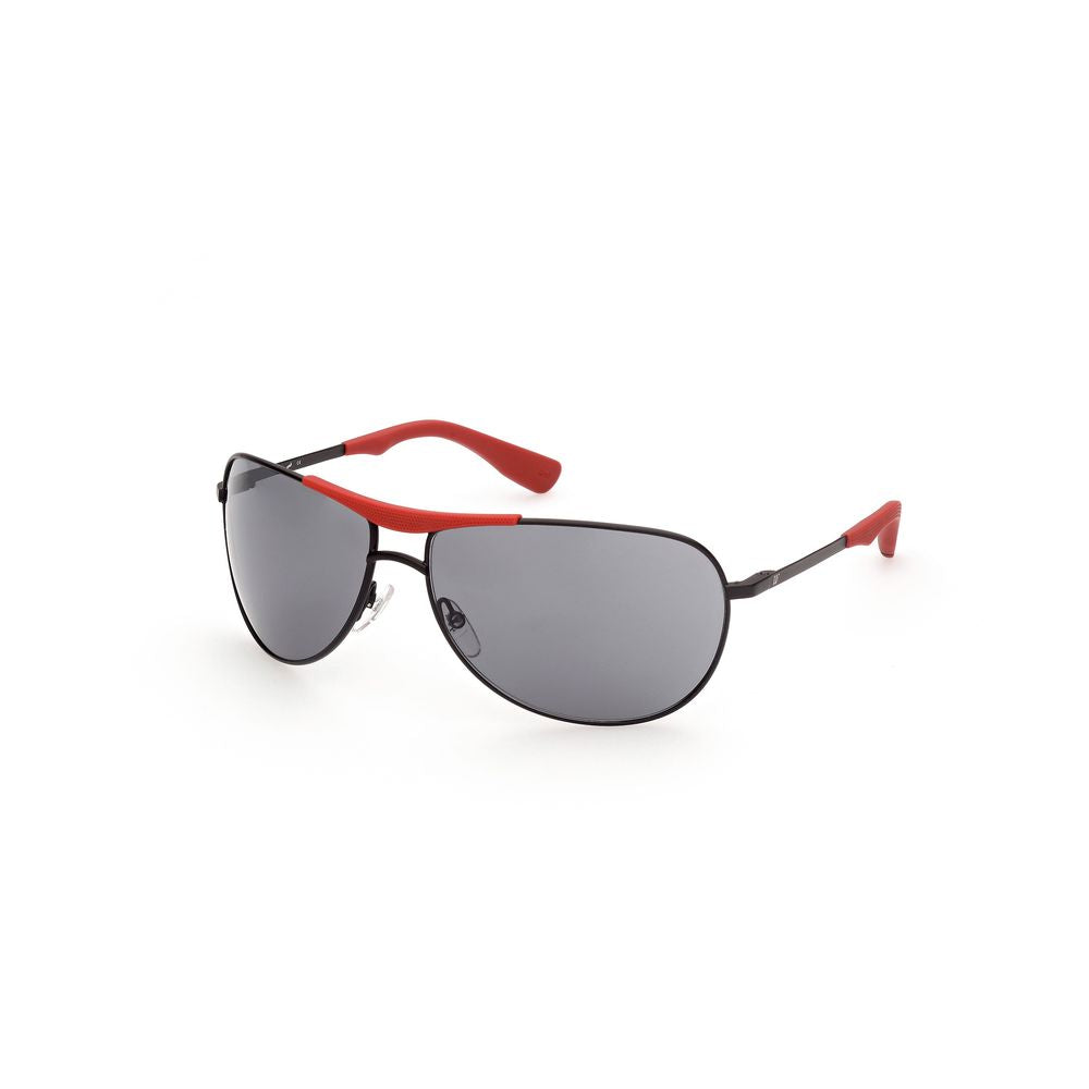 WEB EYEWEAR Black Metal Sunglasses