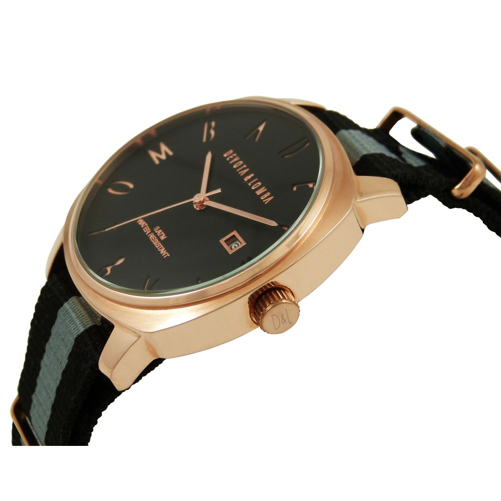 DEVOTA & LOMBA Black Sport Watch for Men alternate view