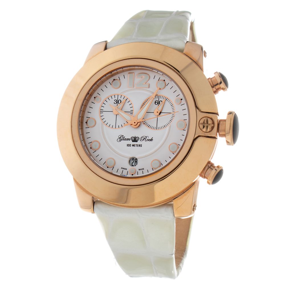 GLAM ROCK White Dress Watches for Women