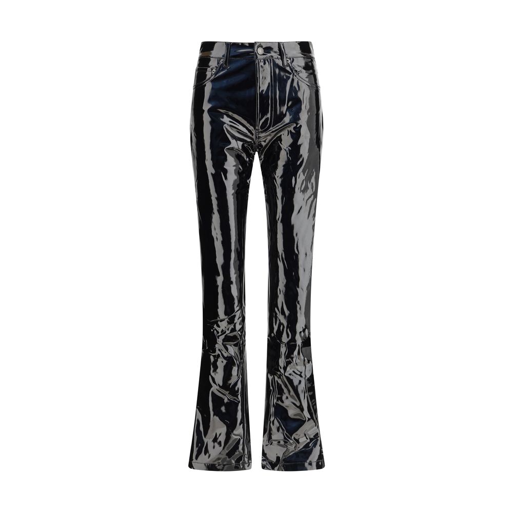 Fiorucci Black Polyethylene Casual Pants