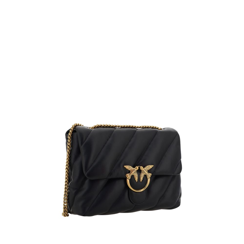 Sac à bandoulière PINKO en cuir de veau noir Bos Taurus