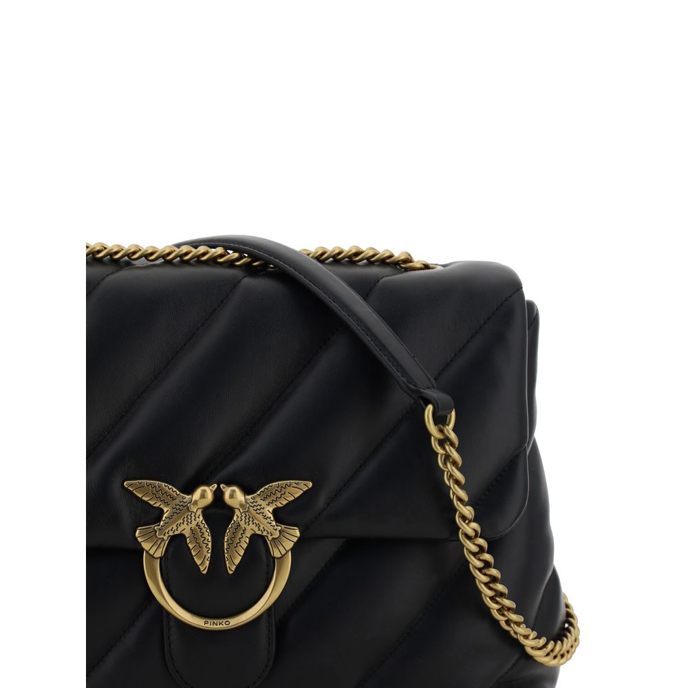 Sac à bandoulière PINKO en cuir de veau noir Bos Taurus