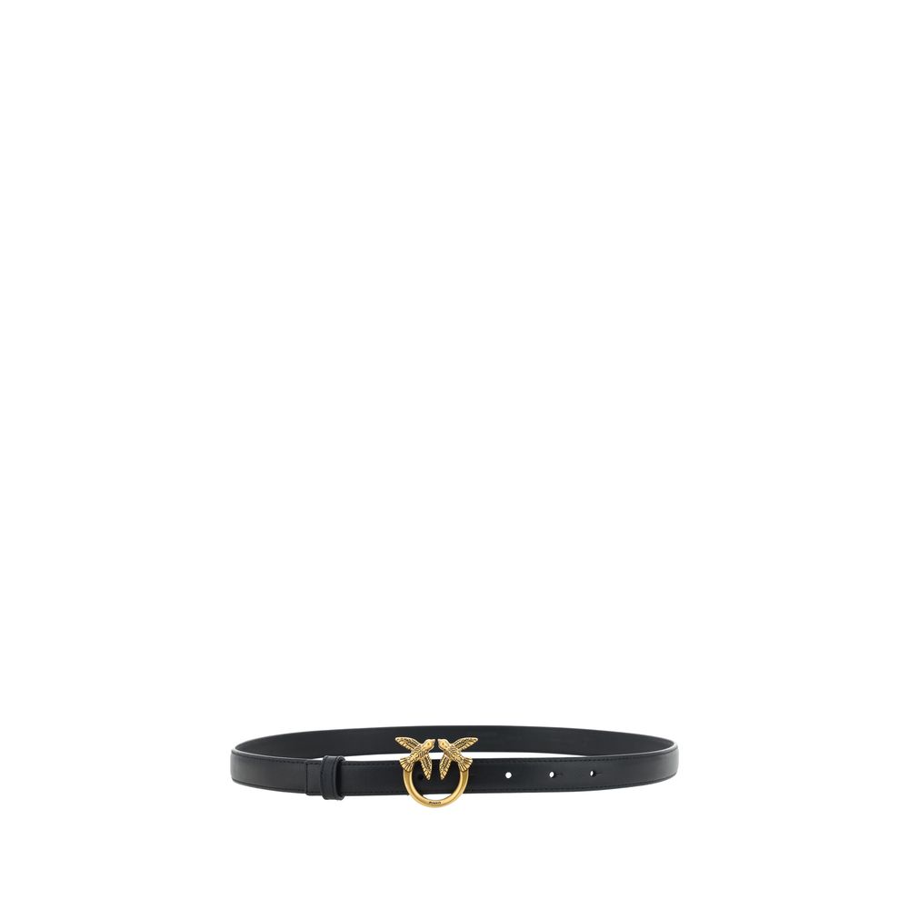 Ceinture classique PINKO en cuir de veau noir Bos Taurus