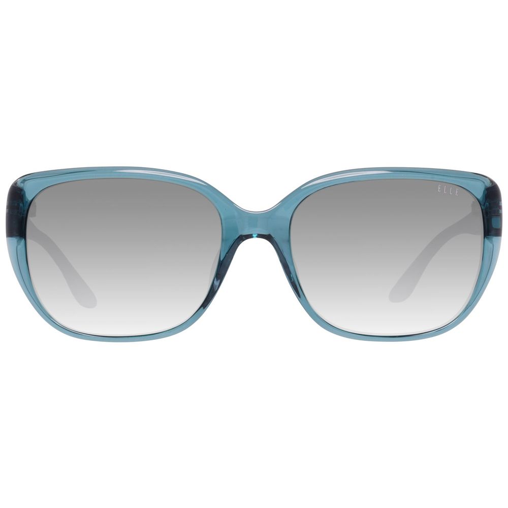 Lunettes de soleil en plastique bleu ELLE
