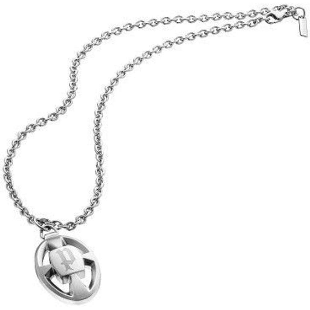 Police Gray Stainless Steel Necklace