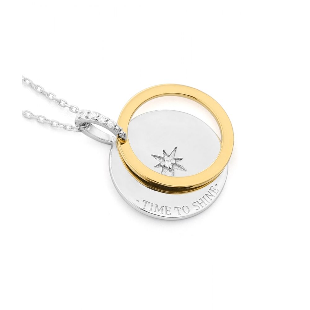 Collier SECRECY gris argenté