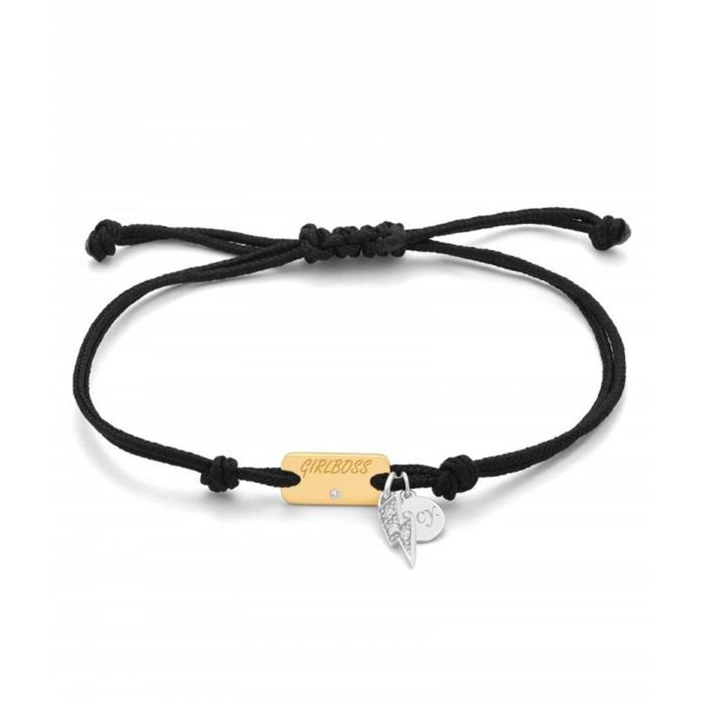 Bracelet en nylon noir SECRECY