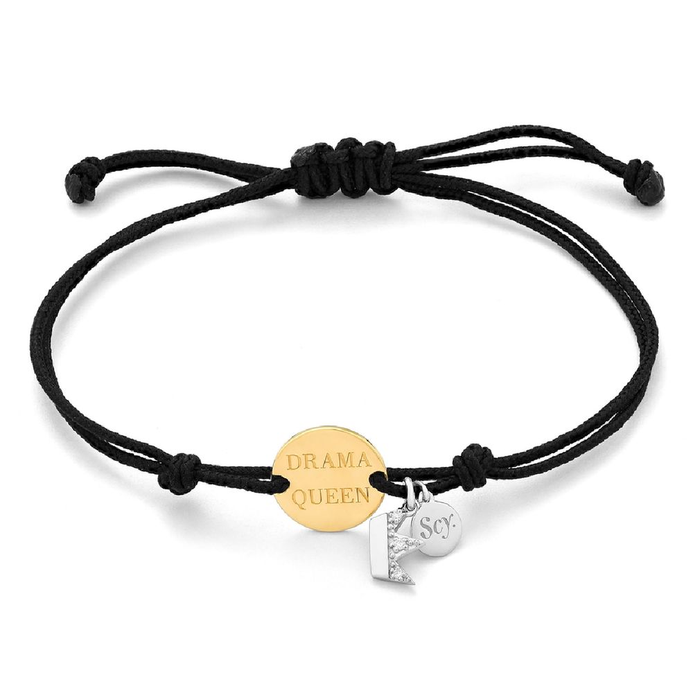 Bracelet SECRET en nylon noir