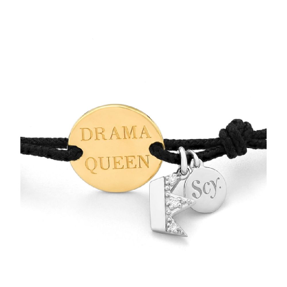 Bracelet SECRET en nylon noir