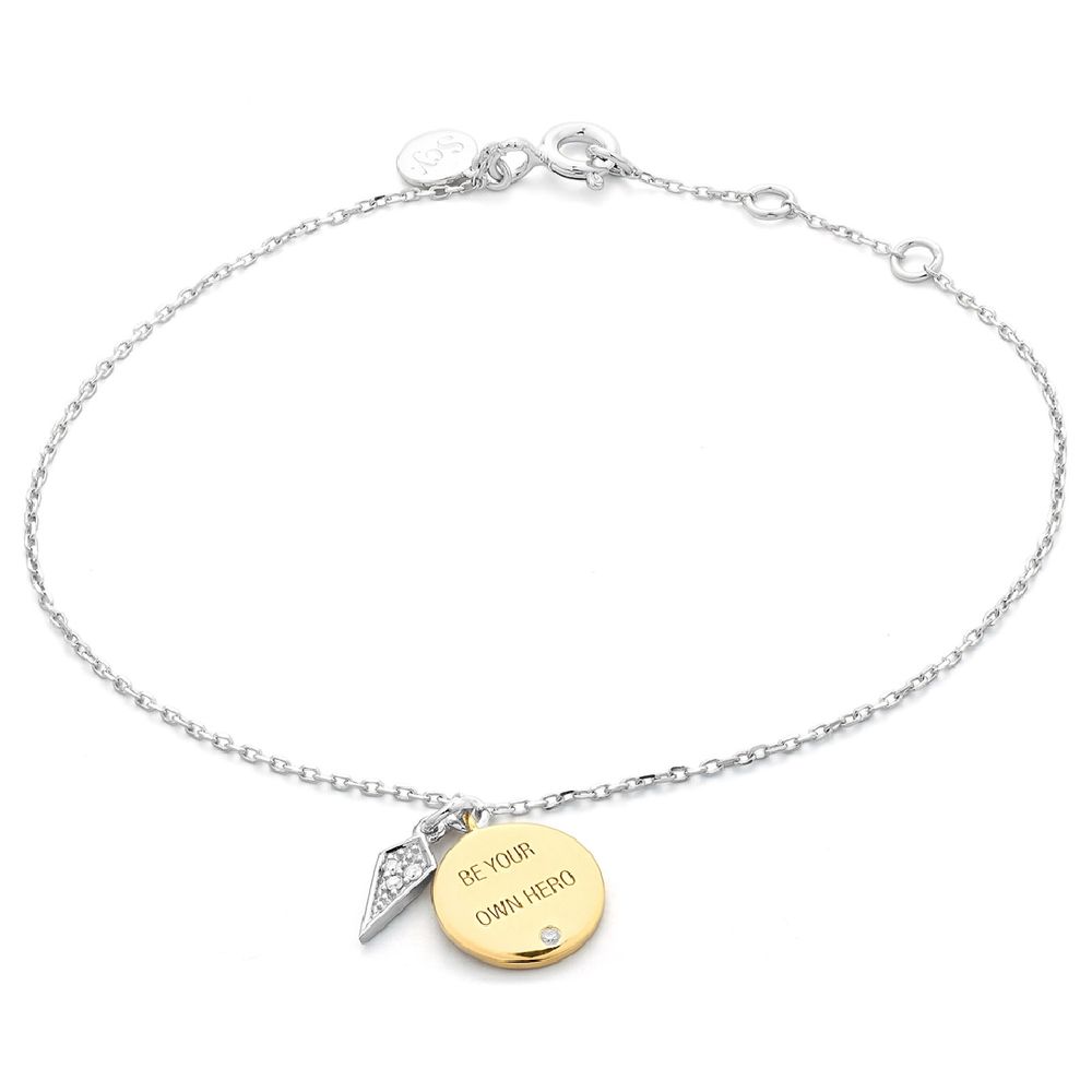 Bracelet Secrecy gris argenté