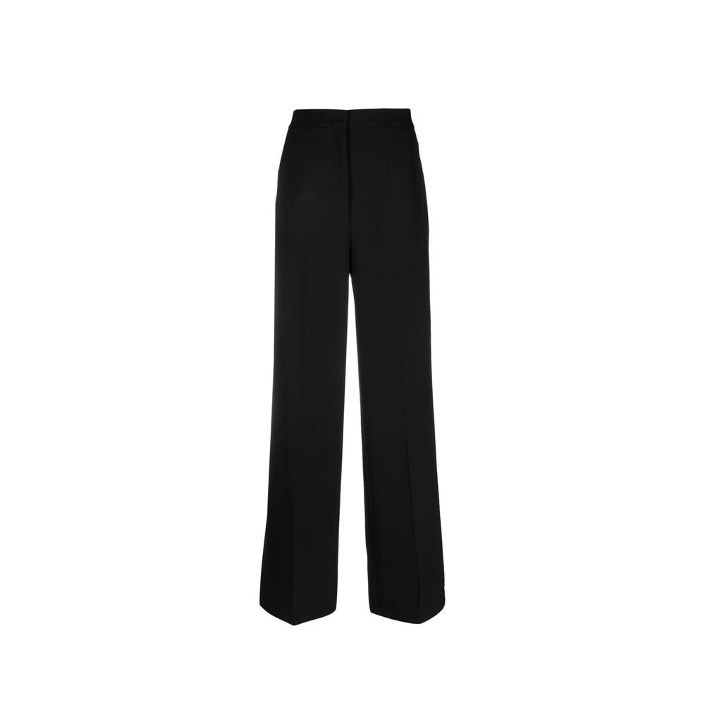 BLANCA VITA Pantalon décontracté noir en élasthanne