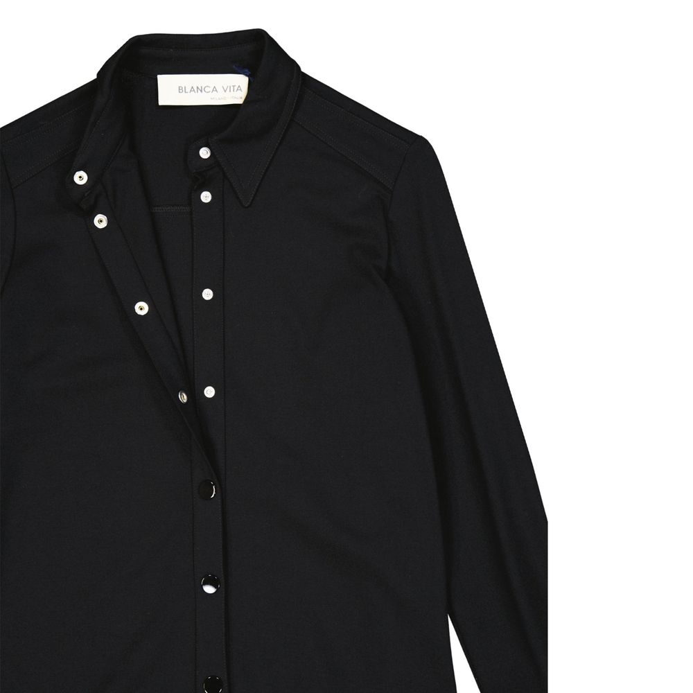 BLANCA VITA Black Casual Dress for Women detail view