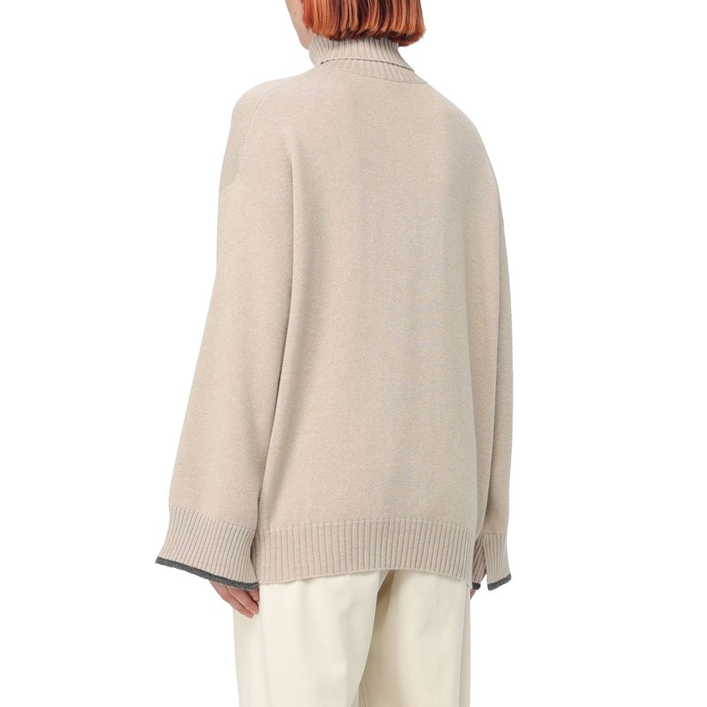 Brunello Cucinelli Beige Cashmere for Women detail view