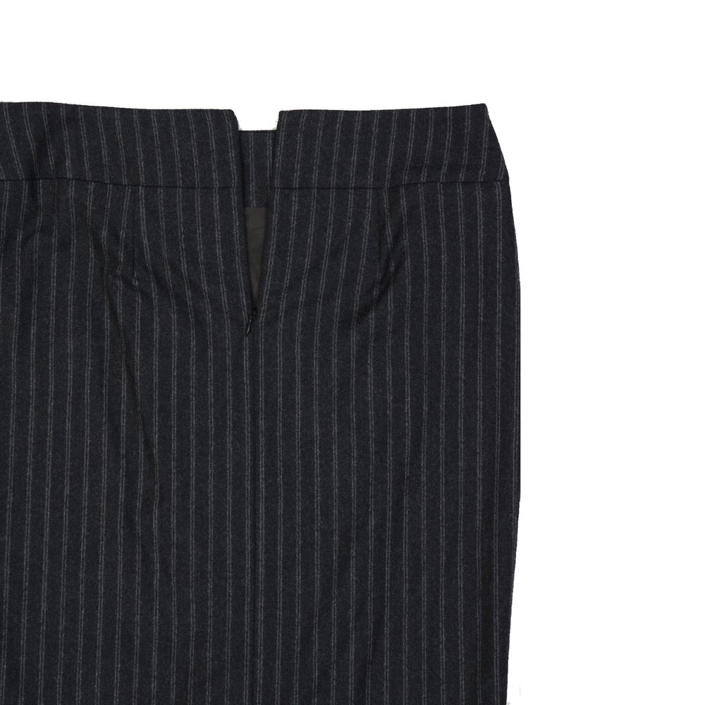 Jupe longue Brunello Cucinelli en laine vierge grise