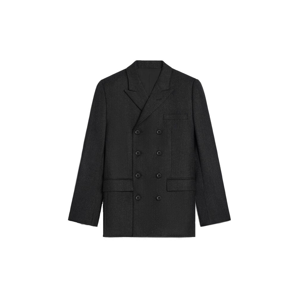 Blazer en laine gris Céline