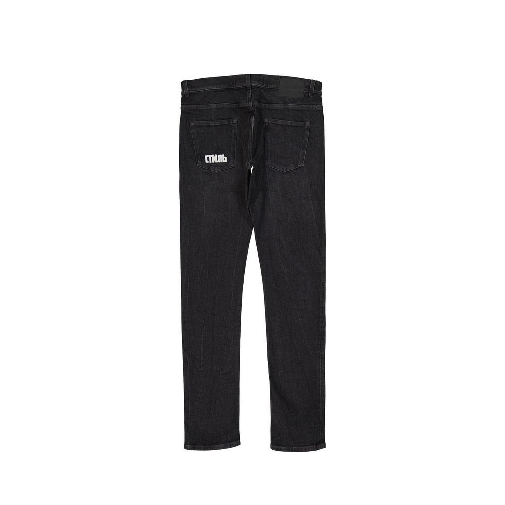 Jeans Heron Preston en coton noir coupe ajustée