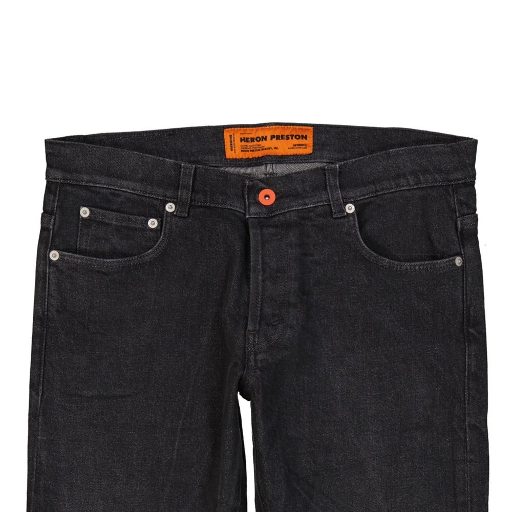 Jeans Heron Preston en coton noir coupe ajustée