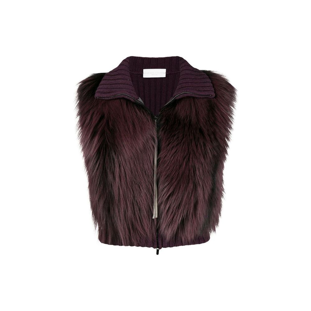 Fabiana Filippi Grey Sleeveless Jacket for Women