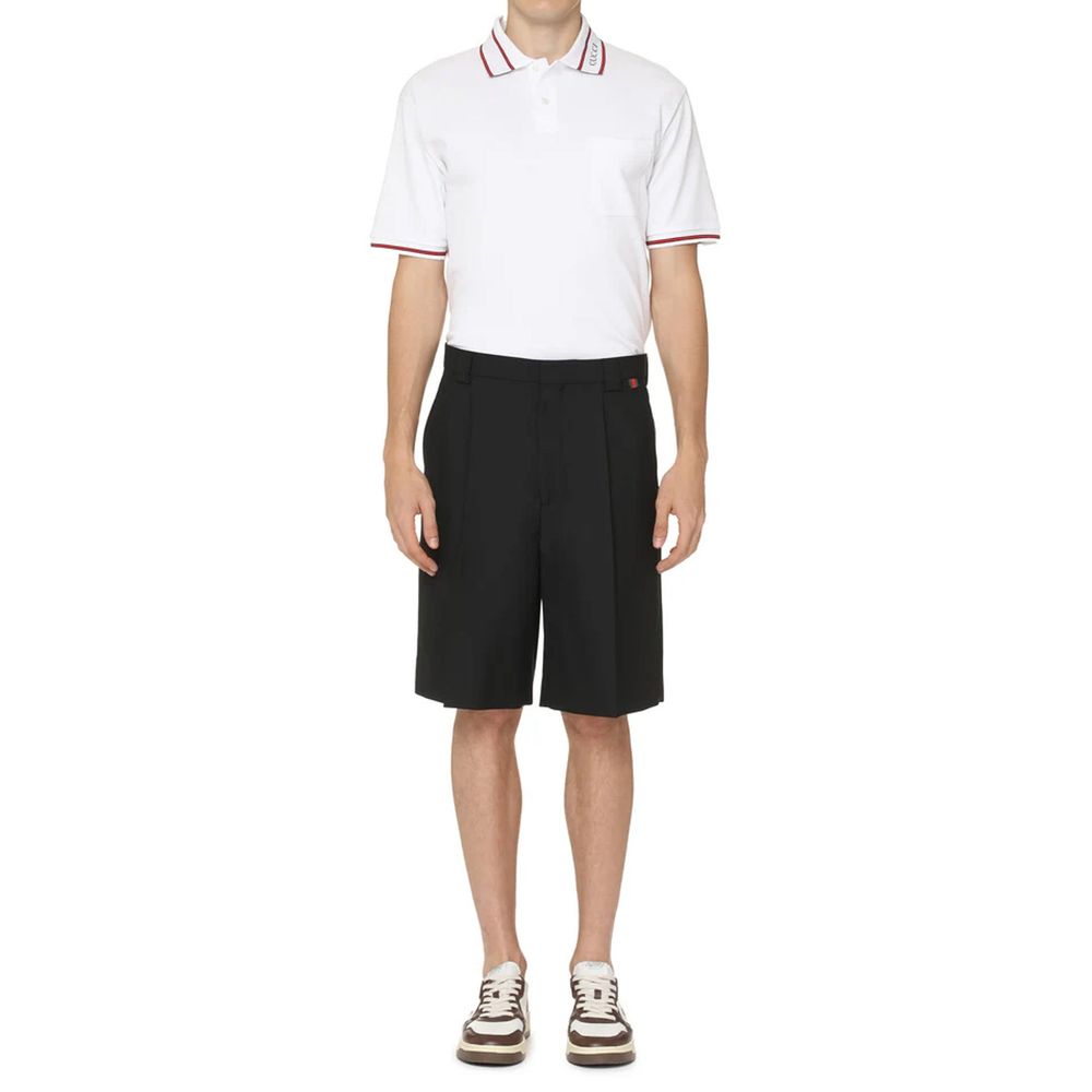Shorts Bermudas Gucci Noir en Polyester