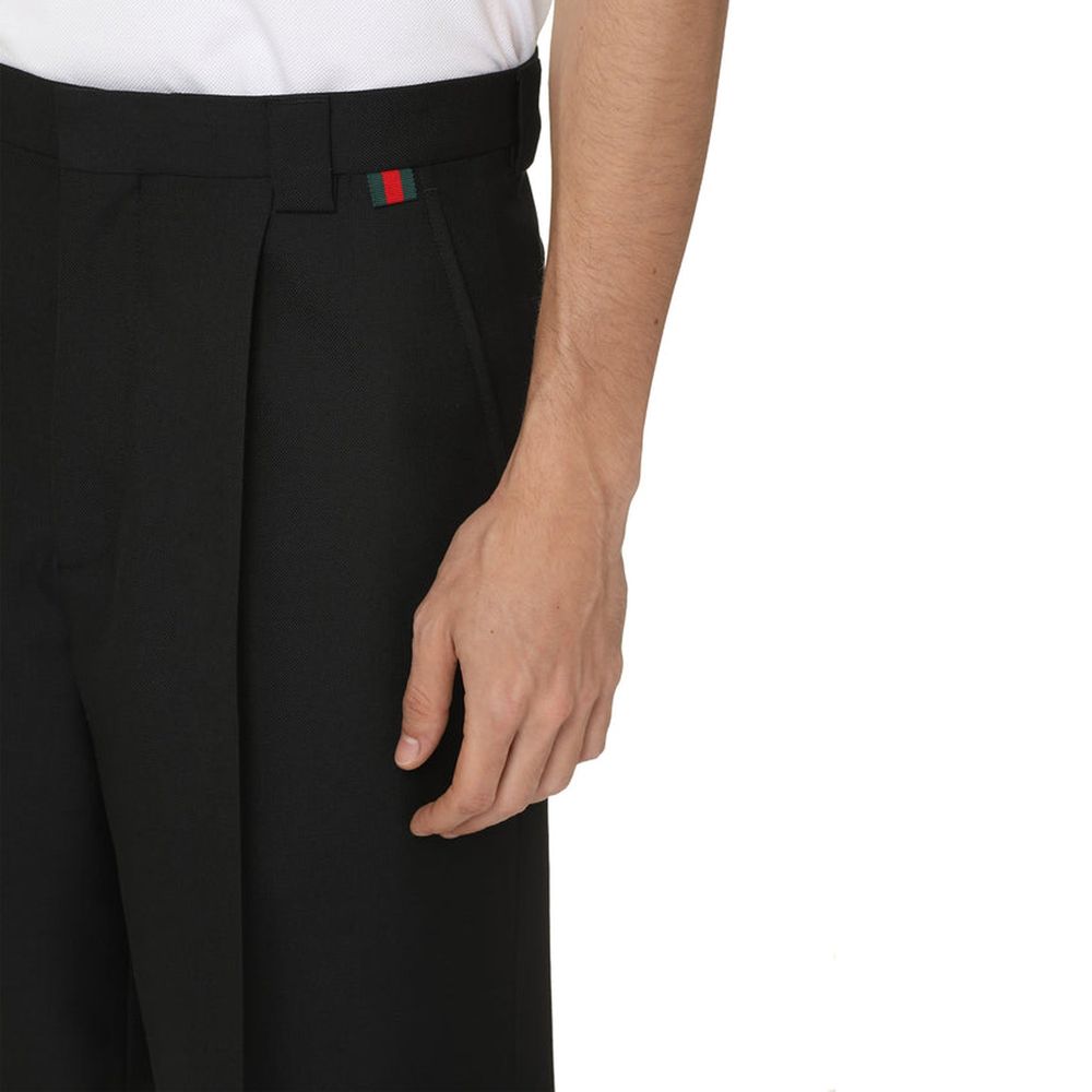 Shorts Bermudas Gucci Noir en Polyester