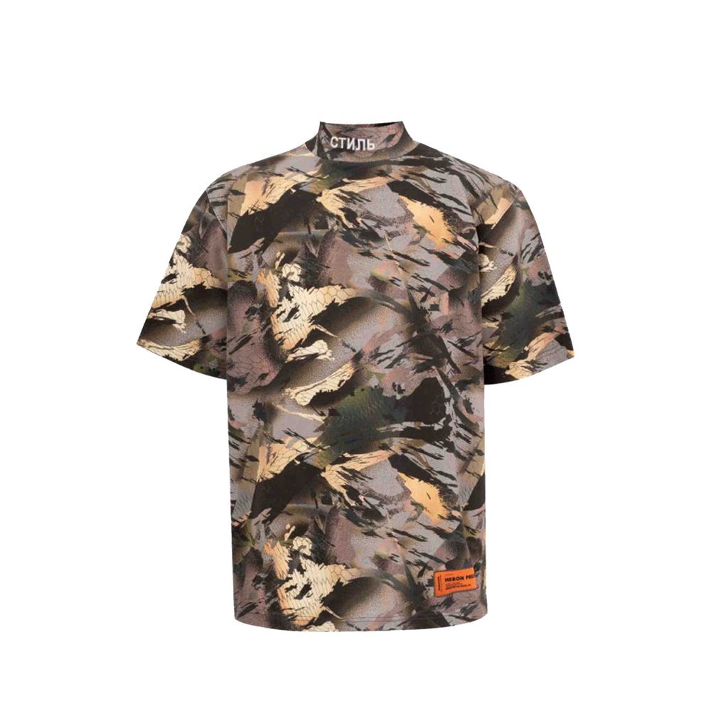 T-shirt bicolore en coton Heron Preston