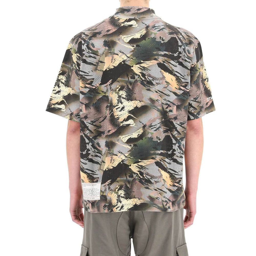 T-shirt bicolore en coton Heron Preston