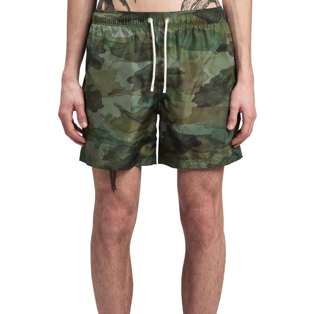 Short de bain bicolore en polyester Palm Angels