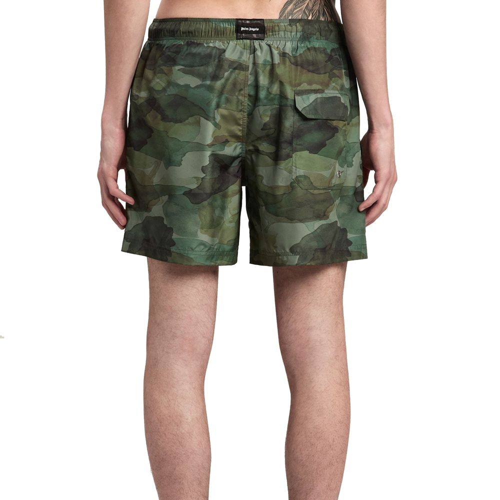 Short de bain bicolore en polyester Palm Angels