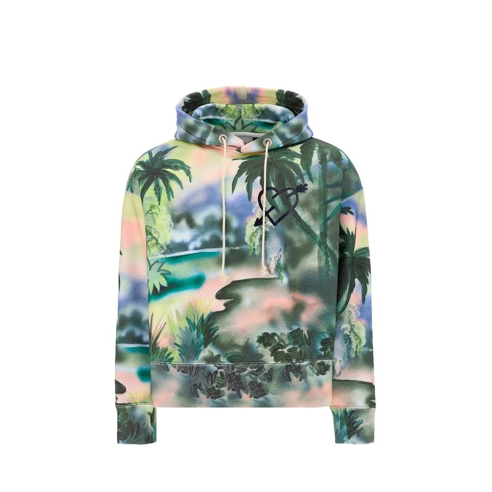Sweat-shirt bicolore en coton Palm Angels