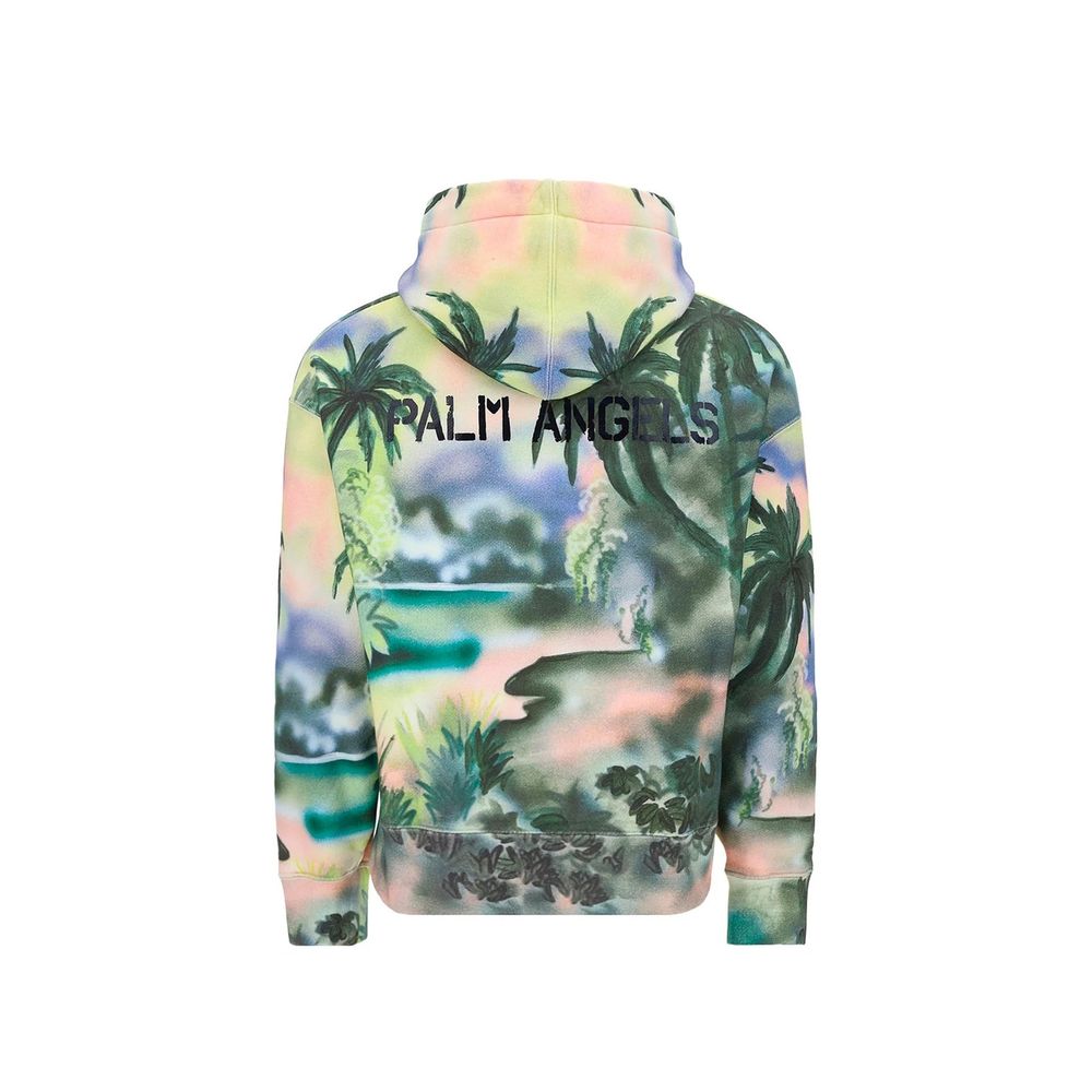 Sweat-shirt bicolore en coton Palm Angels