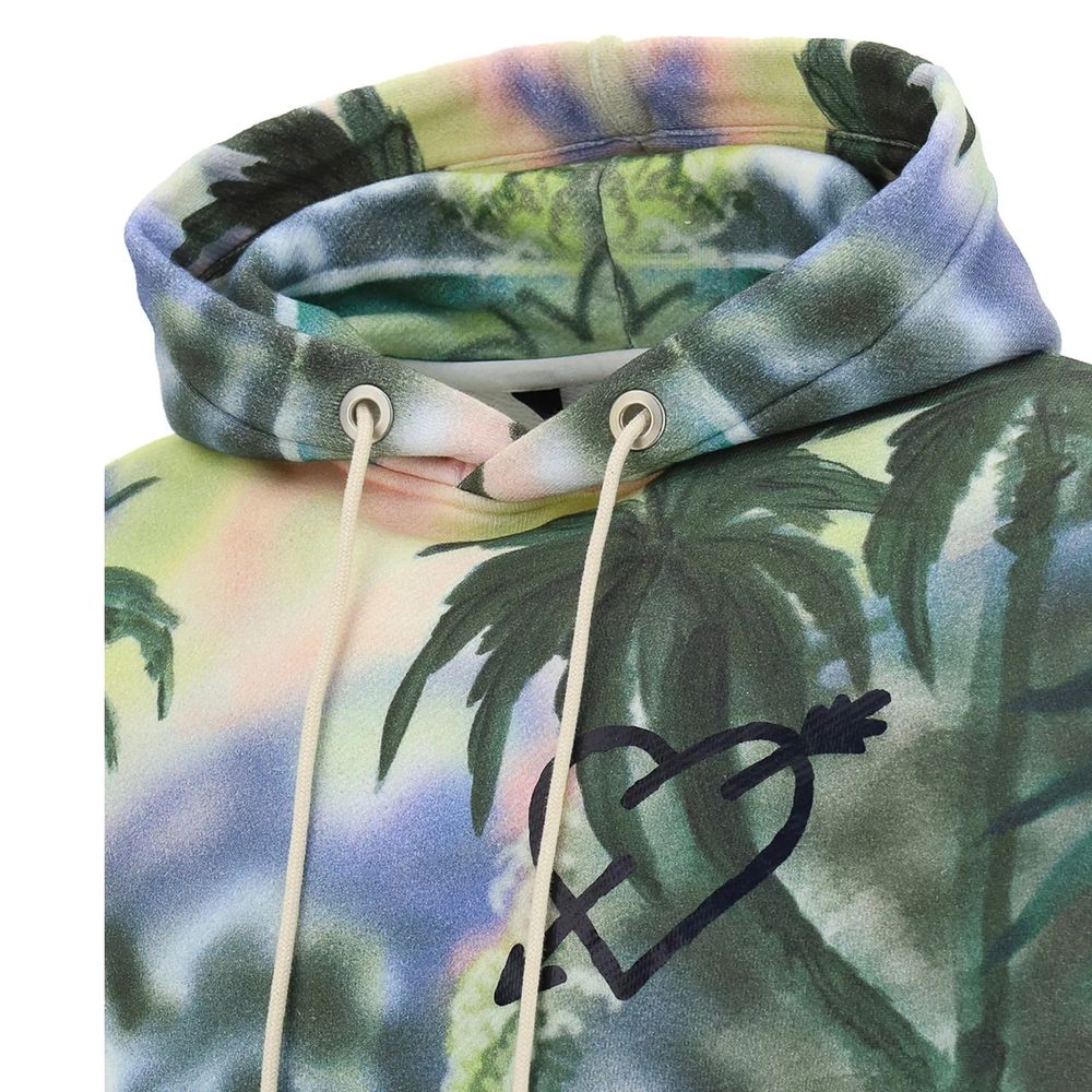 Sweat-shirt bicolore en coton Palm Angels