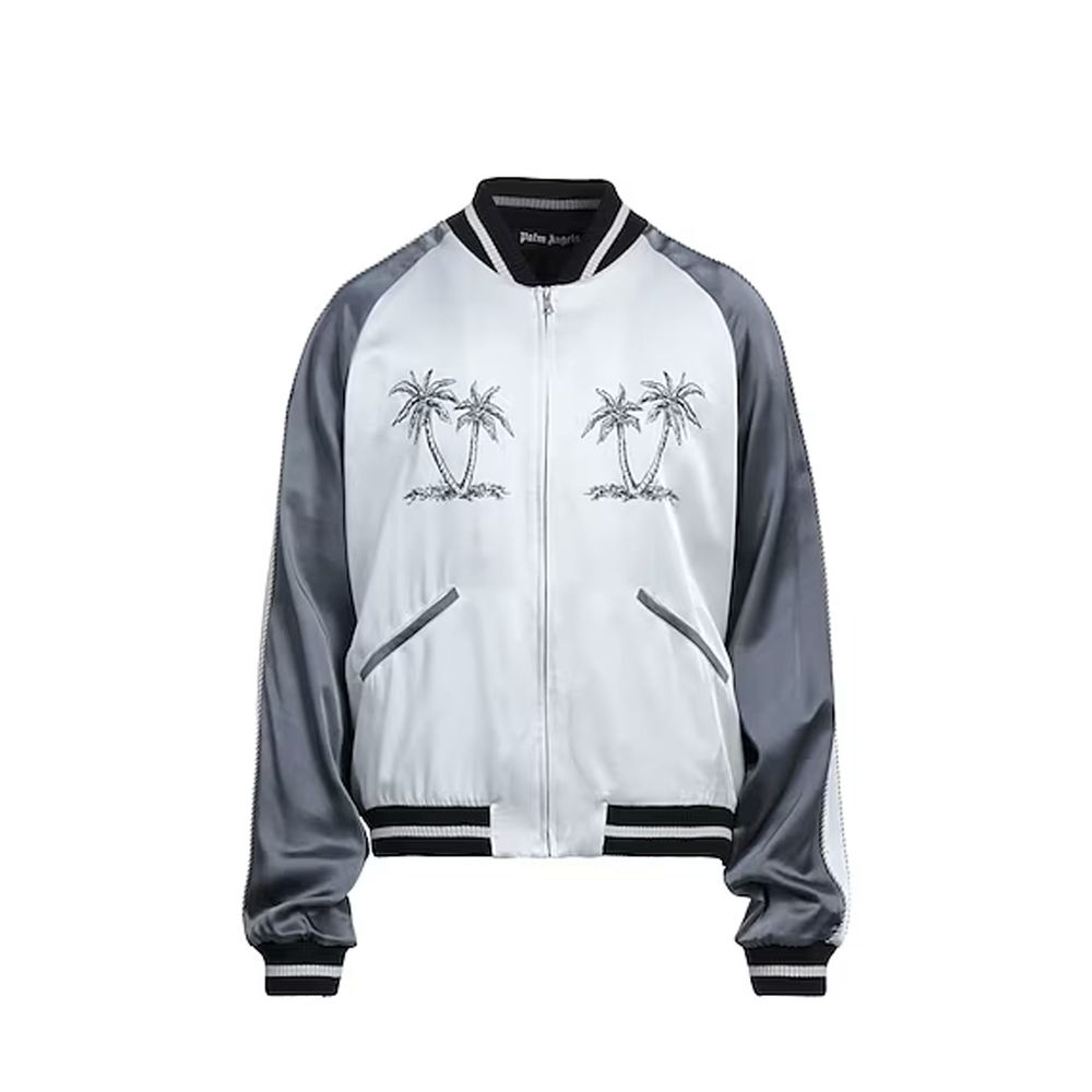 Palm Angels Grey Bomber for Men