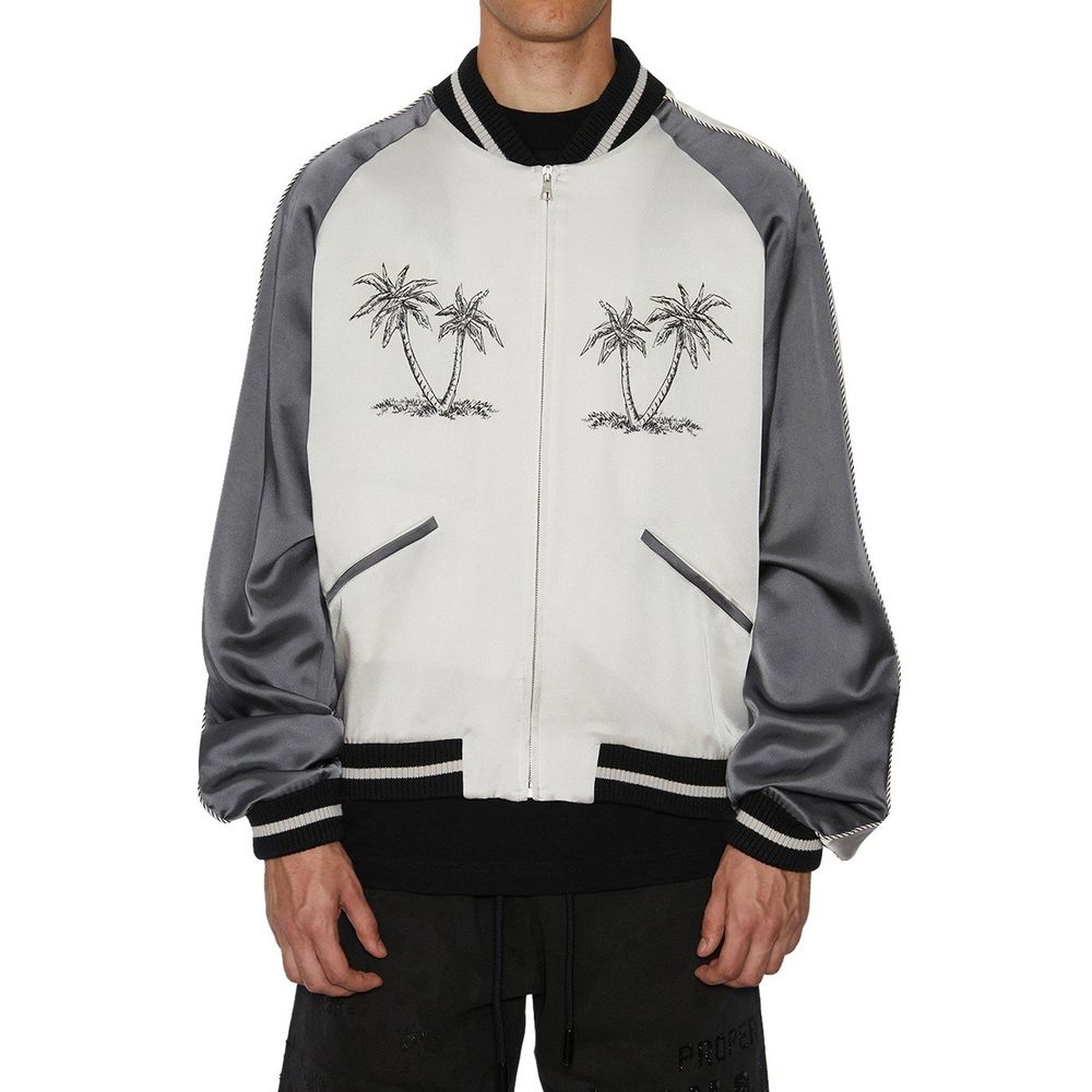 Palm Angels Grey Bomber for Men alternate view