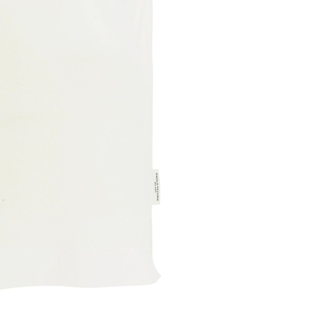 Paolo Pecora Milano White T-Shirt for Men detail view
