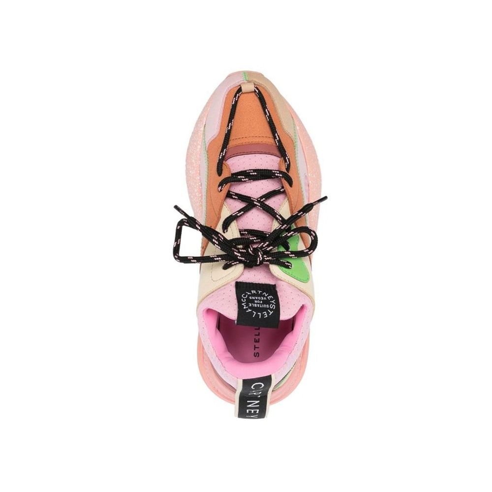 Stella McCartney Orange Chunky Sneakers for Women side view