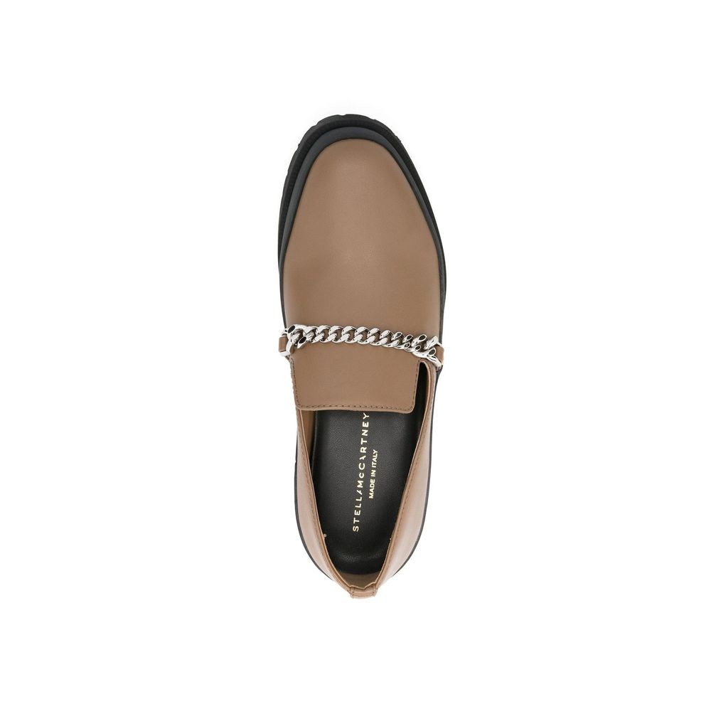Stella McCartney Brown Slip On Loafers for Women side view