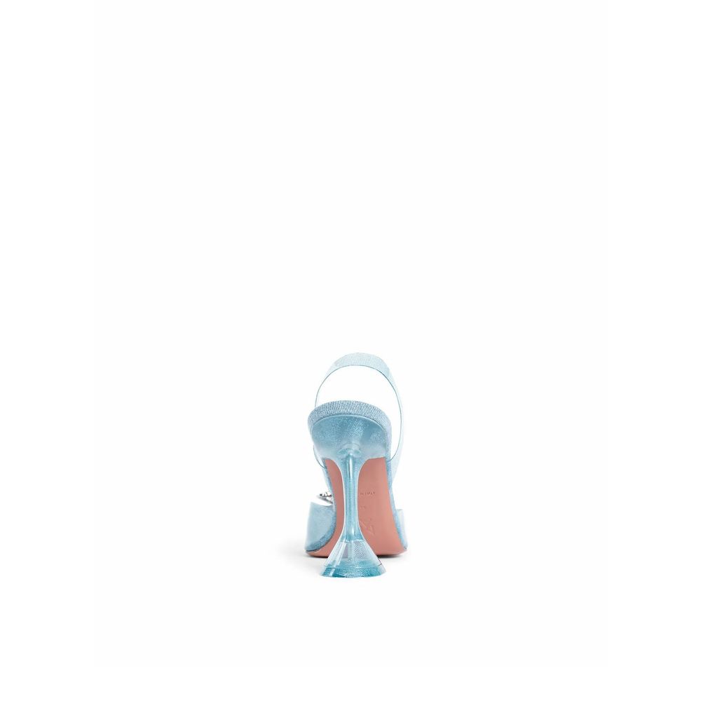 Amina Muaddi Blue Pumps detail view