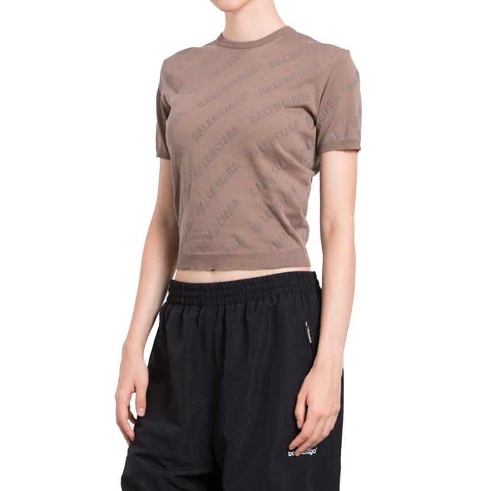 Débardeurs Balenciaga en coton marron