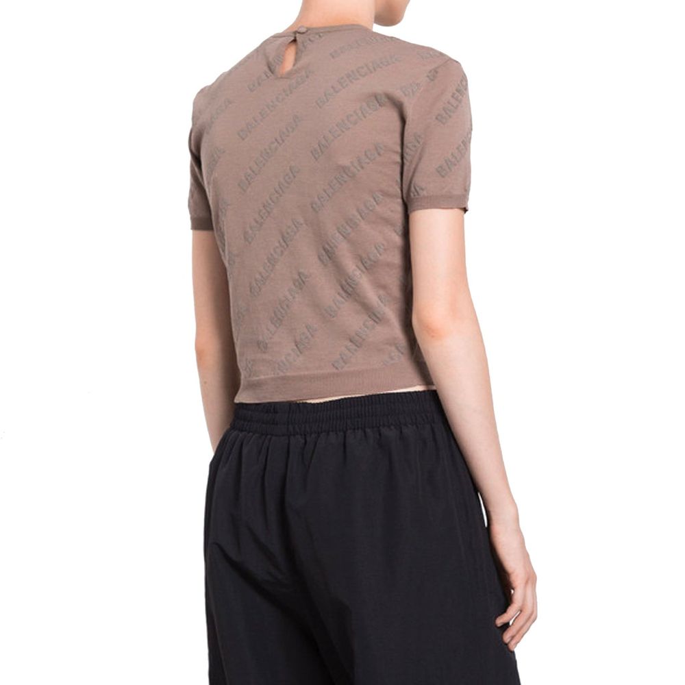 Débardeurs Balenciaga en coton marron