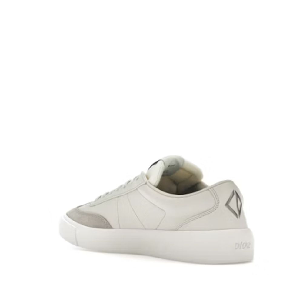 Dior Gray Calfskin Low Top Sneakers