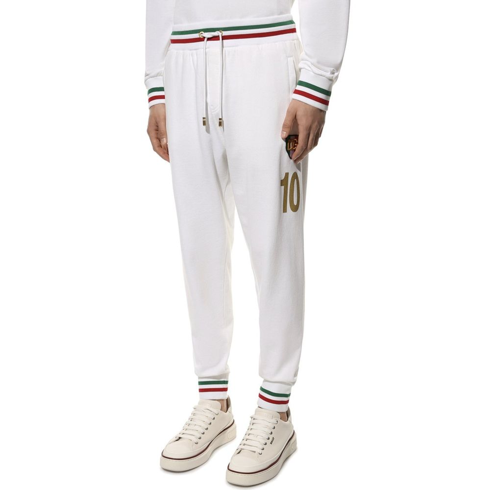 Dolce & Gabbana White Joggers for Men alternate view