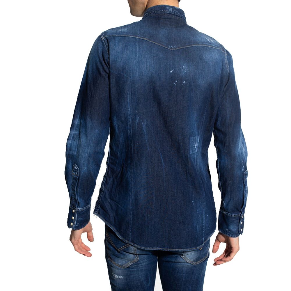 Chemise en jean bleue Dsquared²